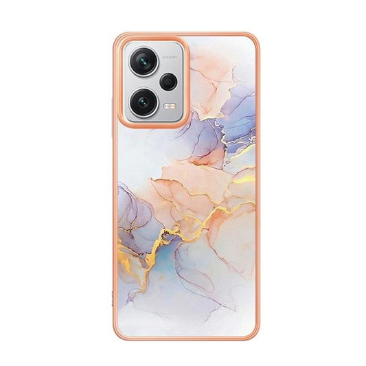 HAOYE Marble maskica za Honor X7a – ružičasta