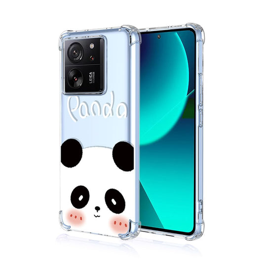 SEAHAI prozoren ovitek za Xiaomi 13T in Xiaomi 13T Pro 5G z motivom pande