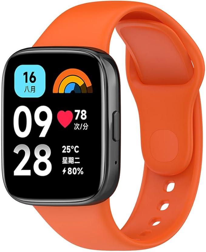 Narančasta silikonska zamjenska narukvica za Xiaomi Redmi Watch 3 Active