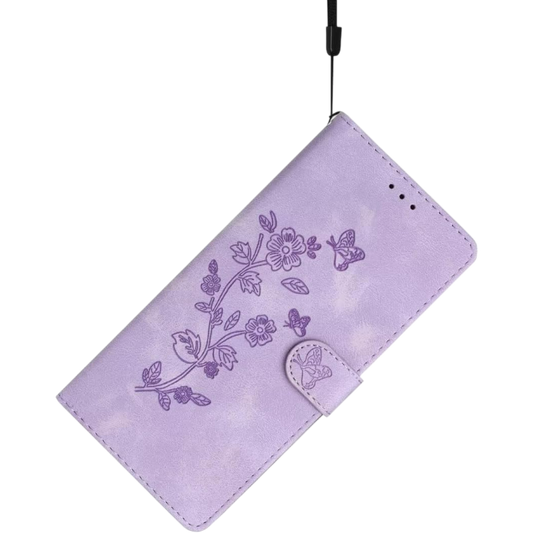 Preklopna torbica za telefon ''Butterfly'' Samsung Galaxy A53, vijolična – Infostyle – Vijolična / Ekološko usnje + TPU 