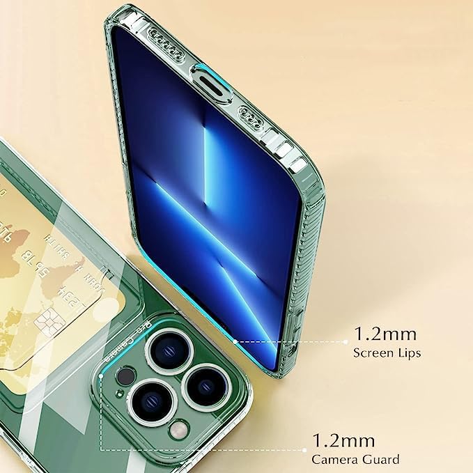 Ovitek za telefon iPhone 11 Pro Max z žepkom za kartice, prozorna – Infostyle