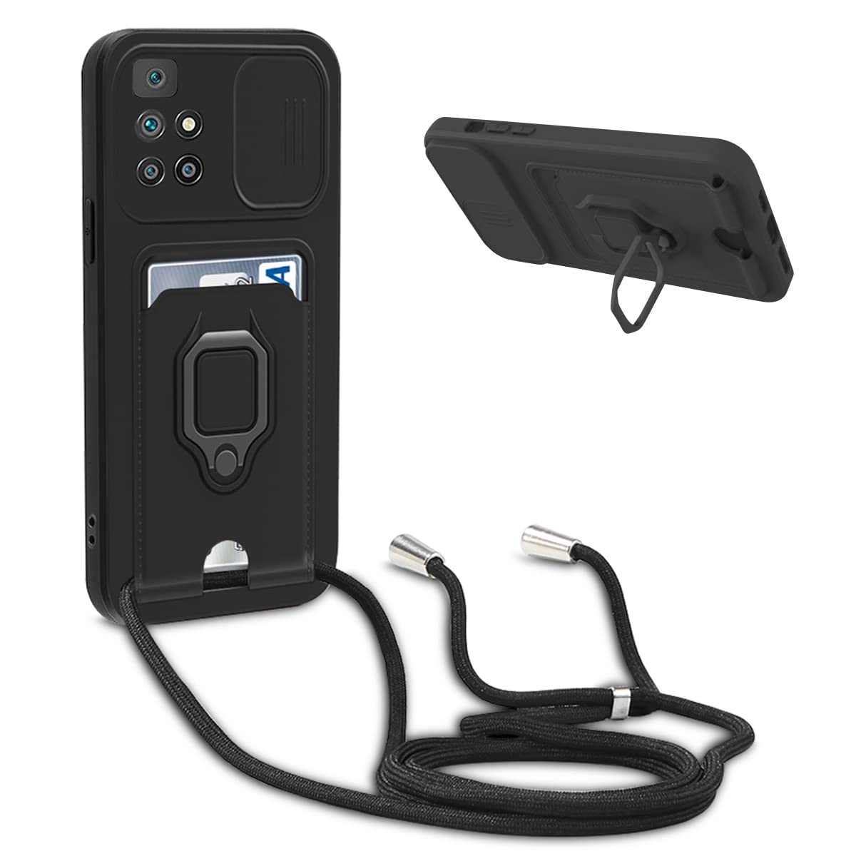 Ovitek-Bigcousin-z-vrvico-Xiaomi-Redmi-10-10-Prime-crna