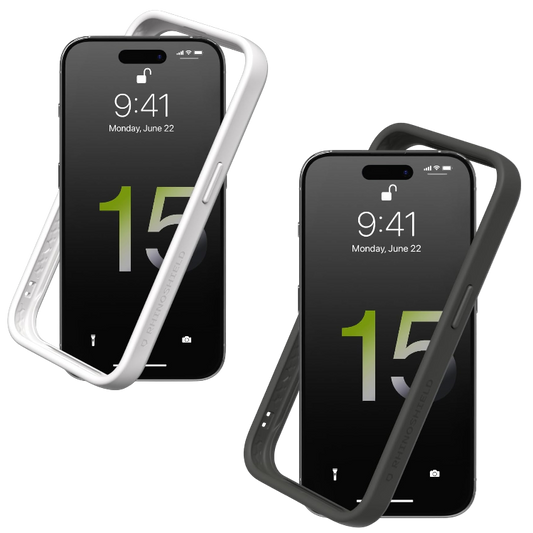 Ovitek za telefon "Rhinoshield CrashGuard" iPhone 15 Pro Max – Bela / TPU silikon