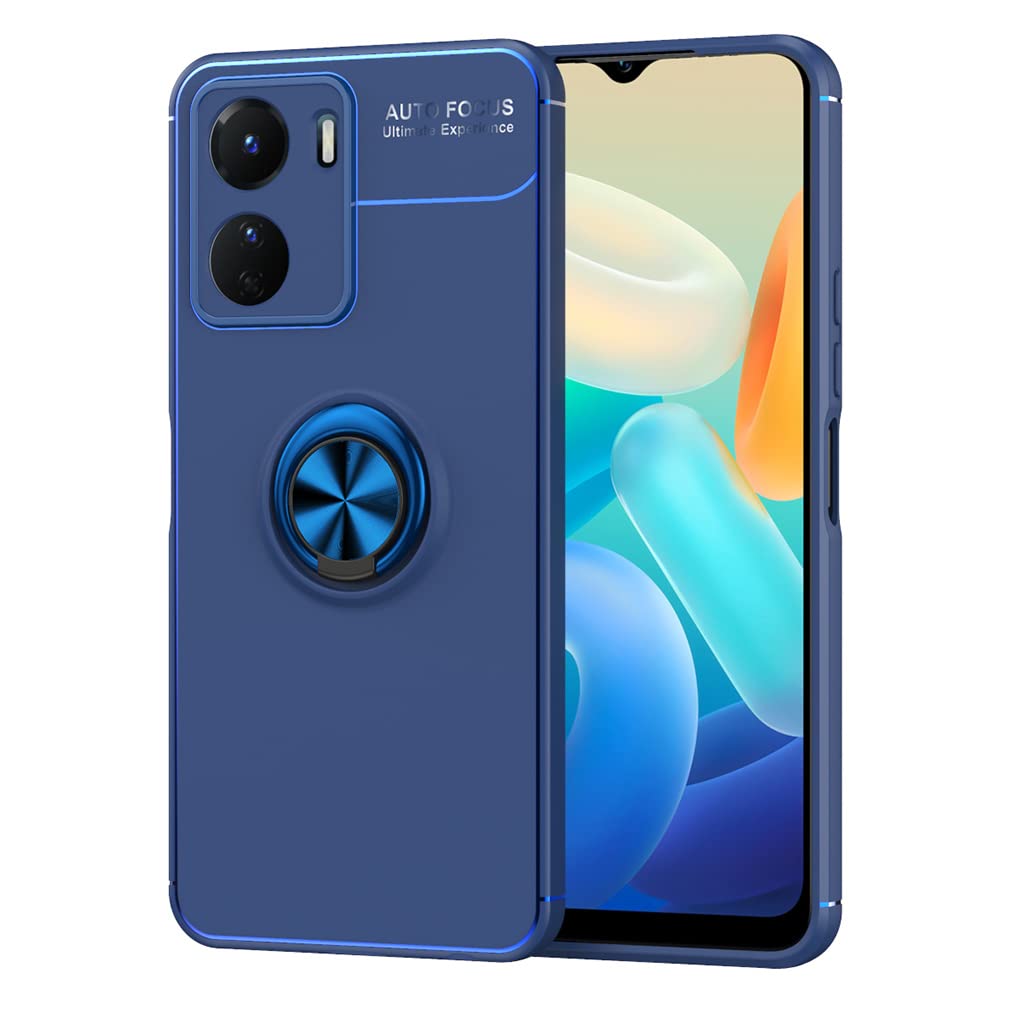 SEAHAI ovitek z obroèem za Vivo Y16 v modri barvi