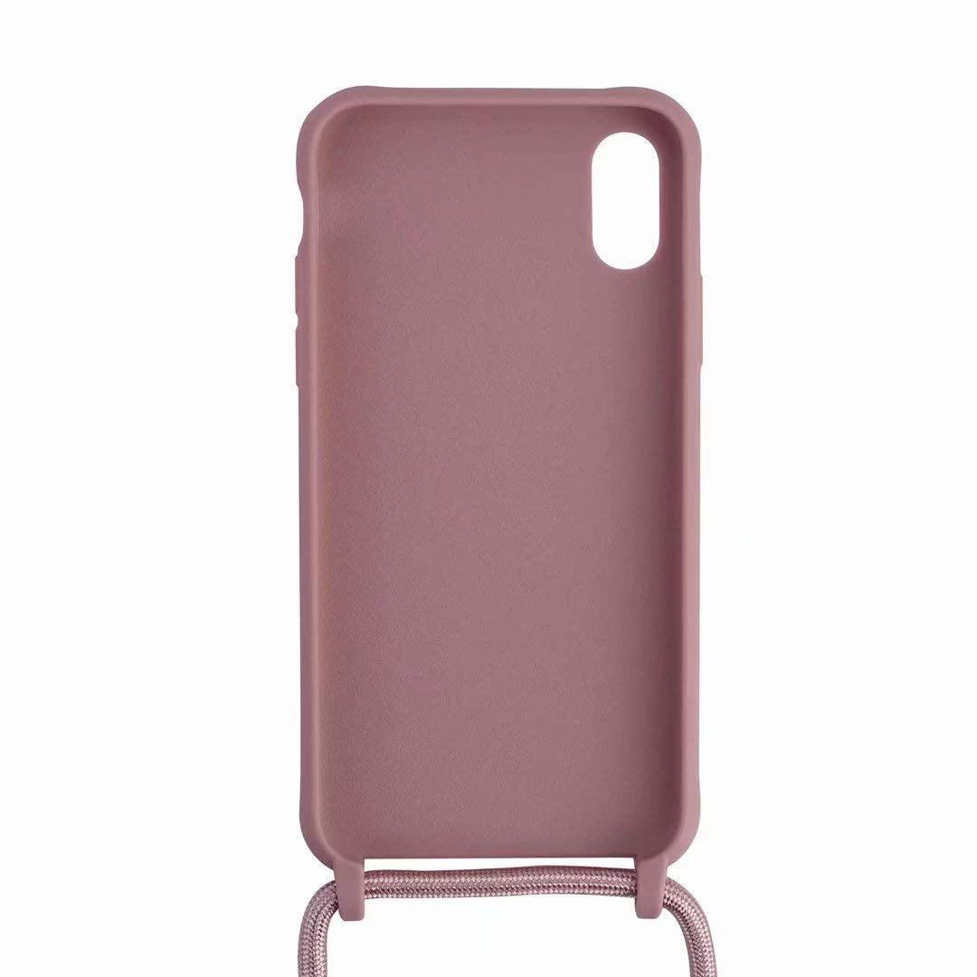 Ovitek Bigcousin z vrvico za iPhone 6, 7 in 8 v roza barvi