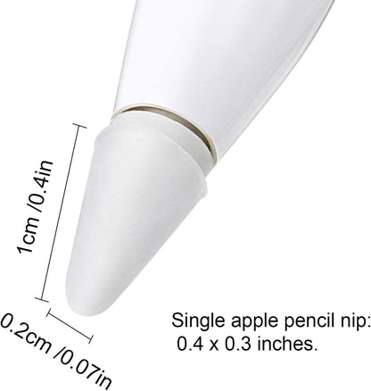 Silikonski vrhovi za Apple Pencil – 8 kom, zaštita vrha, visoka osjetljivost, bijeli