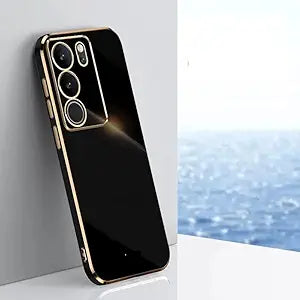 GIOPUEY ovitek za VIVO V29 5G – tanek TPU zaščitni ovitek, črn
