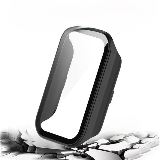 Zaštitna maska za Xiaomi Mi Smart Band 2 + staklo 9H – 360° (crna)