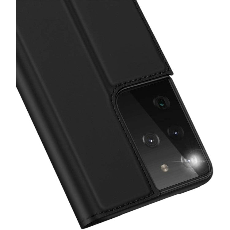 Preklopna torbica za telefon Samsung Galaxy S21 Ultra, črna – Dux Ducis