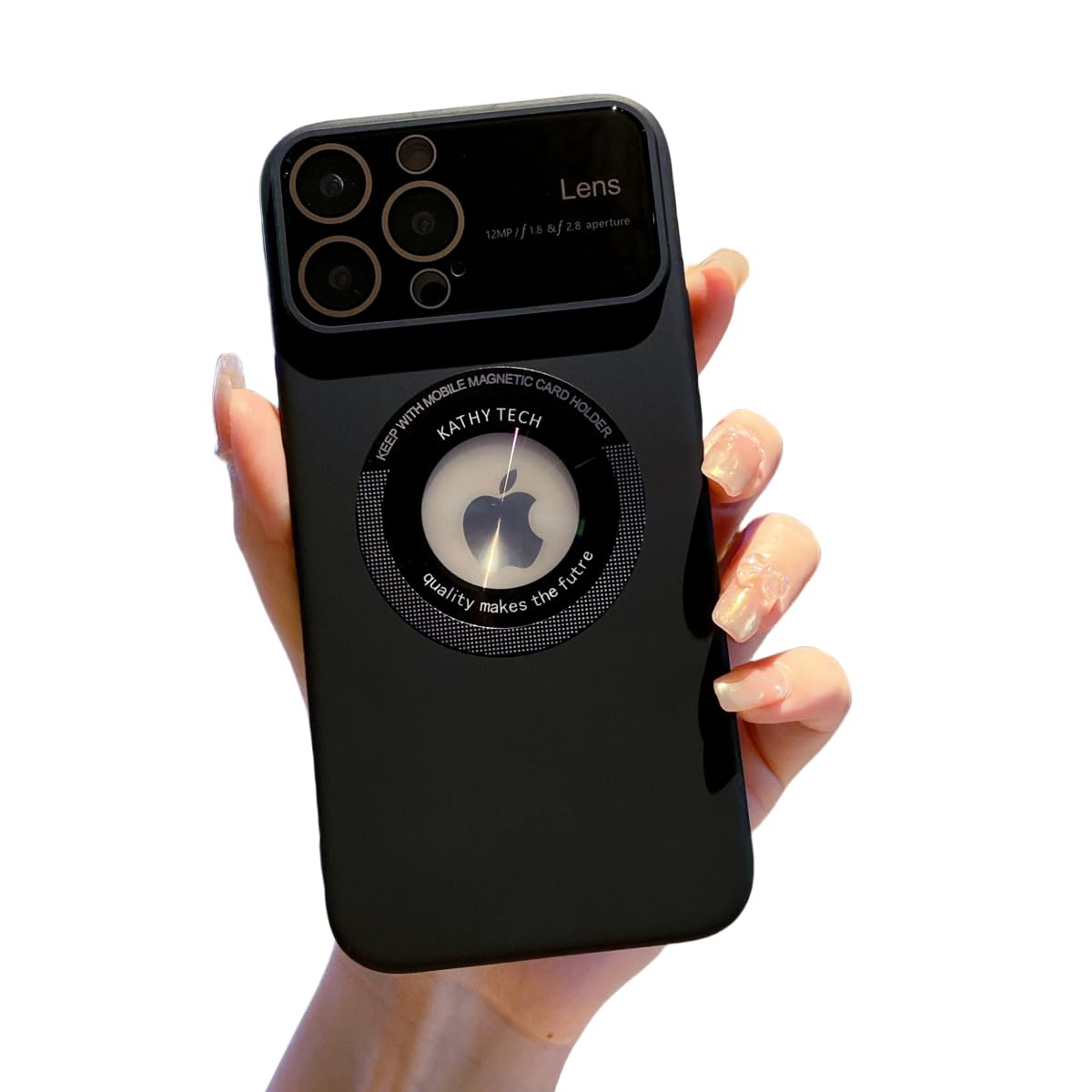 PC-ovitek-iPhone-14-Pro-Max-zascita-kamere-MagSafe-crna