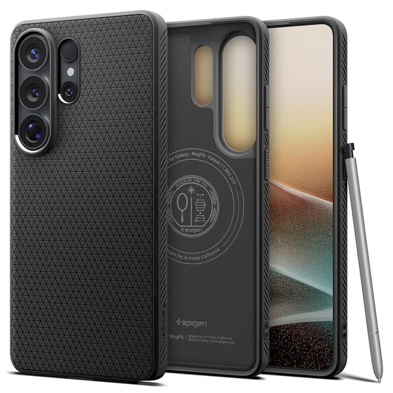 Ovitek za Samsung Galaxy S26 Ultra, Spigen Liquid Air MagSafe – mat črn