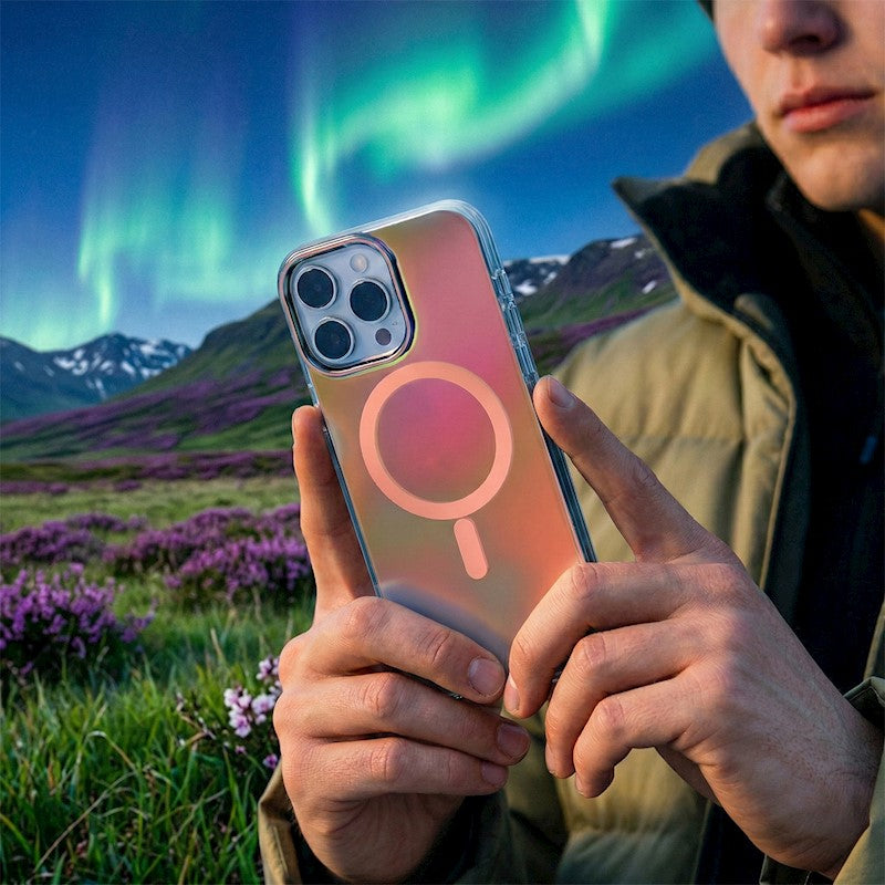 Maska za iPhone 17 Pro / 18 Pro, Tecto Shield Aurora – roza