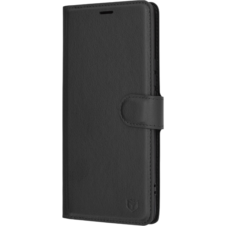 Preklopna torbica za telefon 'Leather Follo' Honor Magic6 Lite, črna – Techsuit