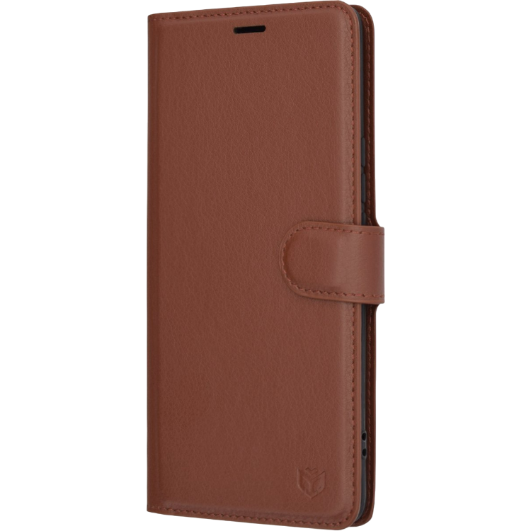 Preklopna torbica za telefon 'Leather Follo' Honor Magic6 Lite, rjava – Techsuit