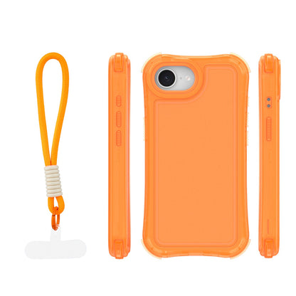 Ovitek Safepop s paščkom za iPhone 16e / 17e oranžna