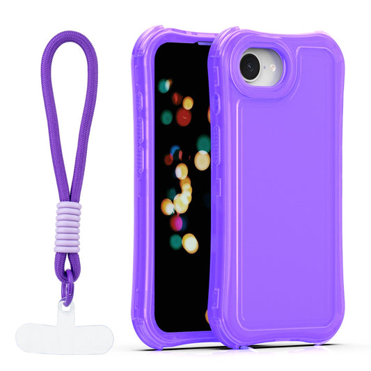 Maska Safepop s remenom za iPhone 16e / 17e ljubičasta