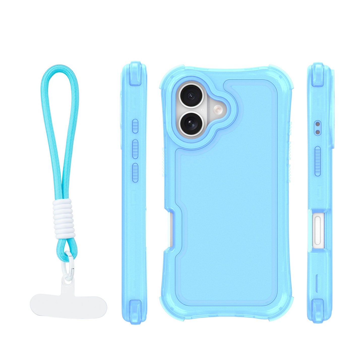 Ovitek Safepop s paščkom za iPhone 17 6,3" modra