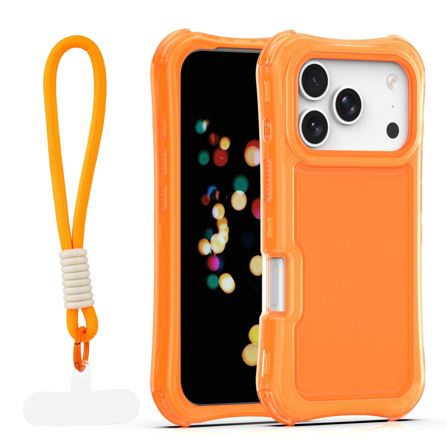 Ovitek Safepop s paščkom za iPhone 17 Pro Max 6,9" oranžna