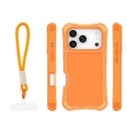 Ovitek Safepop s paščkom za iPhone 17 Pro Max 6,9" oranžna