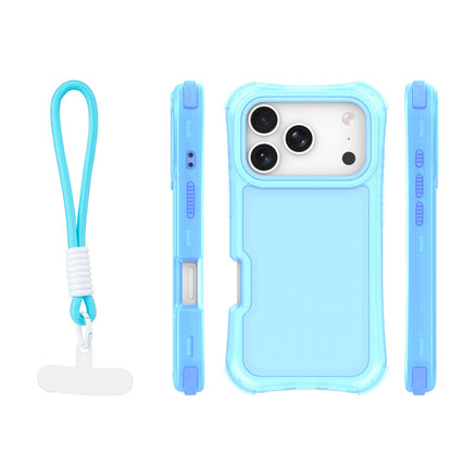 Ovitek Safepop s paščkom za iPhone 17 Pro Max 6,9" modra