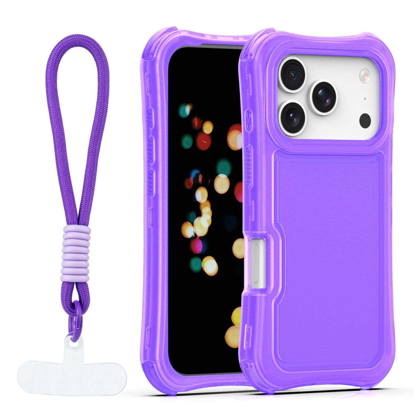 Ovitek Safepop s paščkom za iPhone 17 Pro 6,3" vijolična
