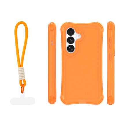 Ovitek Safepop s paščkom za Samsung Galaxy S26 oranžna