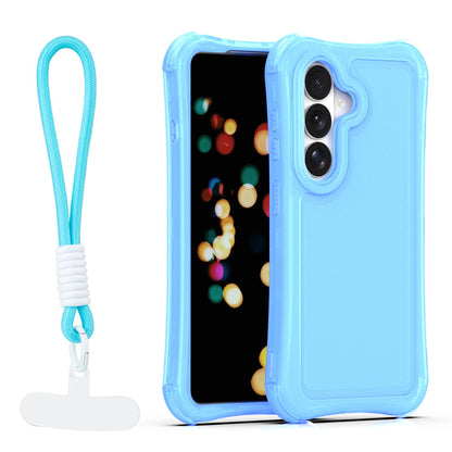 Ovitek Safepop s paščkom za Samsung Galaxy S26 modra