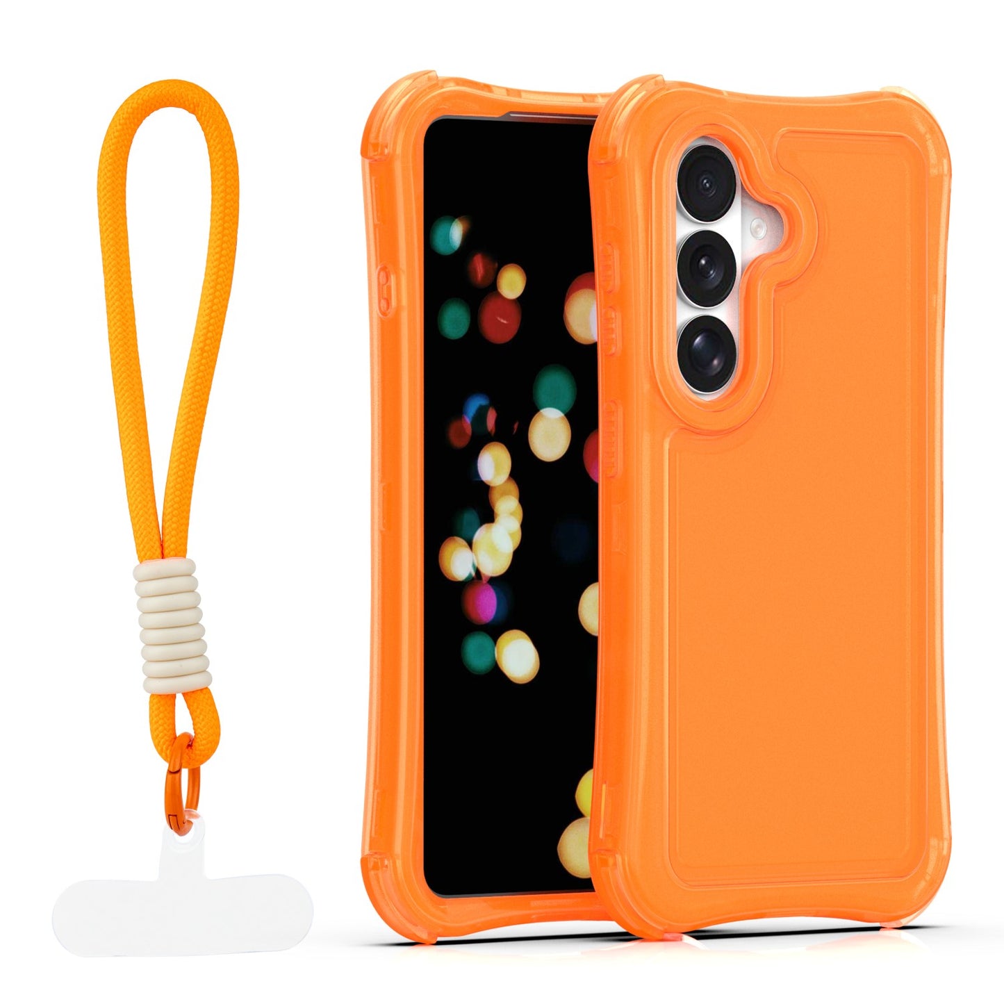 Ovitek Safepop s paščkom za Samsung Galaxy S26 Plus oranžna