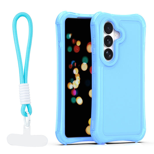 Ovitek Safepop s paščkom za Samsung Galaxy S26 Plus modra