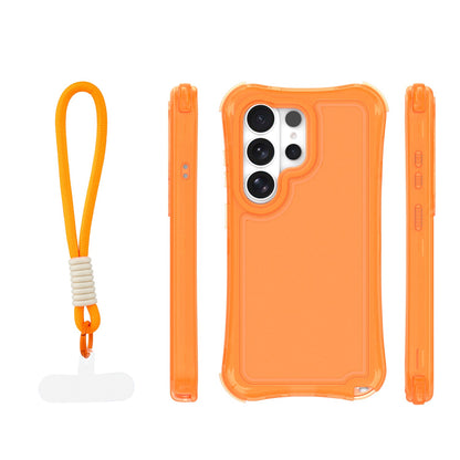 Ovitek Safepop s paščkom za Samsung Galaxy S26 Ultra oranžna
