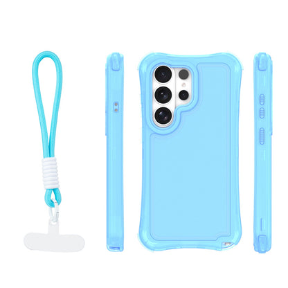 Ovitek Safepop s paščkom za Samsung Galaxy S26 Ultra modra