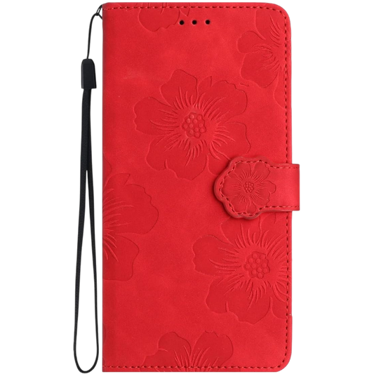 Preklopna torbica "cvet" za Google Pixel 6A, rdeča – Infostyle – Rdeča
