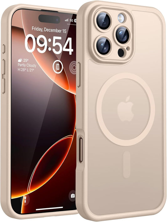 TOCOL MagSafe maskica za iPhone 16 Pro Max – bež pustinja