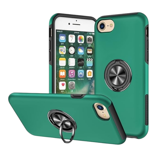 Ovitek "ring stojalo" za iPhone SE/7/8, zelena – AOUIA – Zelena