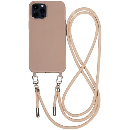 Ovitek "Galful z vrvico" za iPhone 15 Pro Max, bež