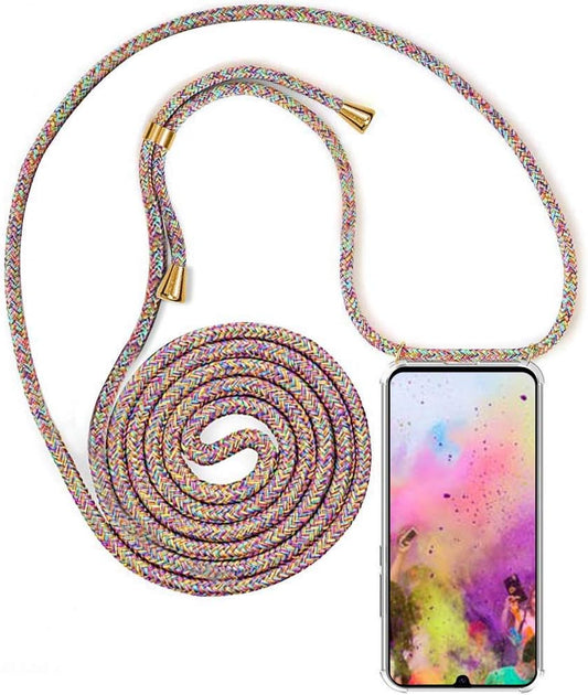 Prozirna maskica s vezicom RainbowBlack za Samsung Galaxy S23 Ultra