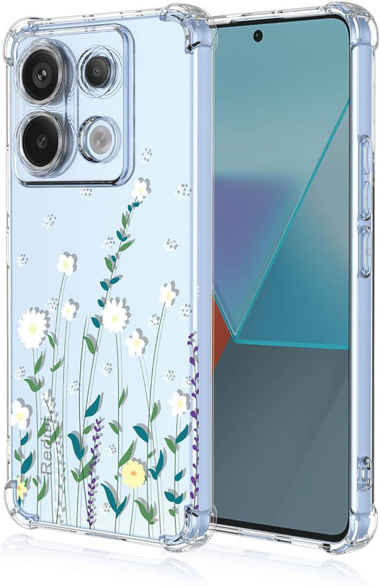 Prozirna maskica Little White Flower za Xiaomi 13T / 13T Pro