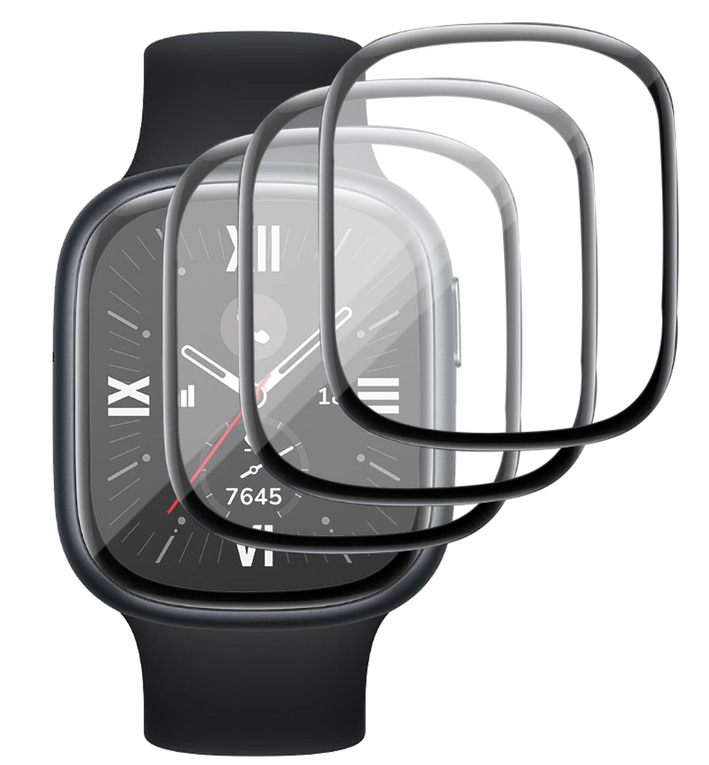 GIOPUEY zaštitna folija za Honor Watch 4 – HD potpuna zaštita zaslona, pakiranje od 3 komada