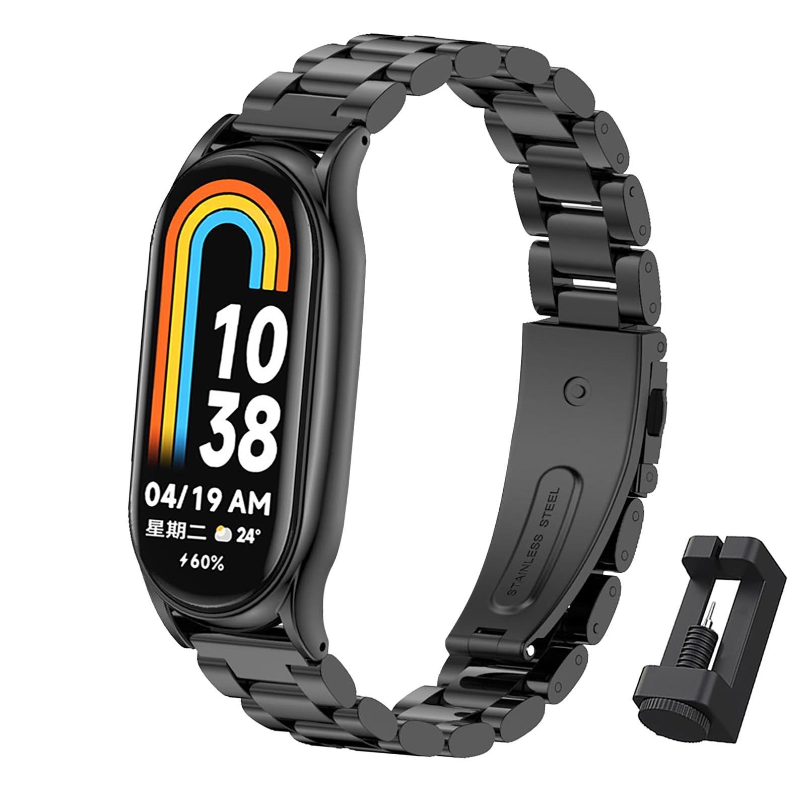 kovinski-pasek-premium-xiaomi-mi-band-8-crna