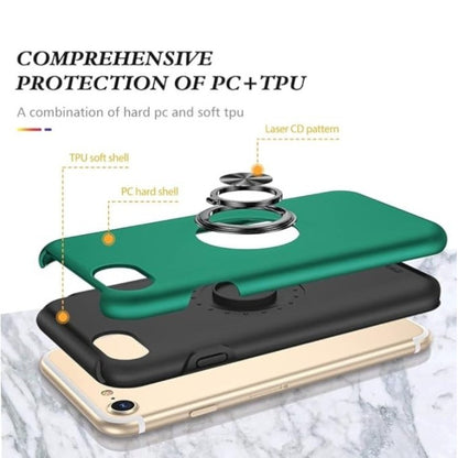 Ovitek "ring stojalo" za iPhone SE/7/8, zelena – AOUIA