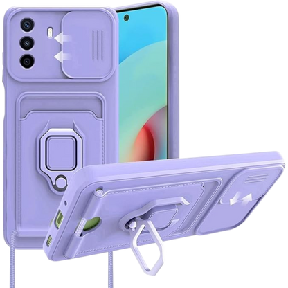 Ovitek "Bigcousin" z vrvico za Huawei Nova Y70, vijolična – Vijolična