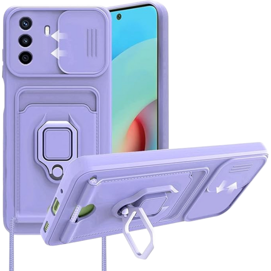 Ovitek "Bigcousin" z vrvico za Huawei Nova Y70, vijolična – Vijolična