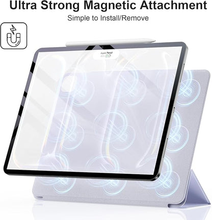 ZtotopCases futrola za iPad Pro 13 (2024) – magnetska, ultratanka, stalak, auto sleep/wake, ljubičasta