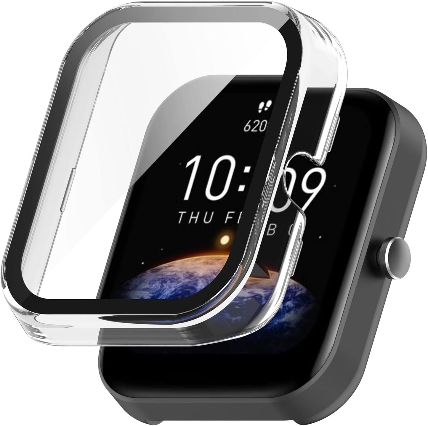 Zaščitni ovitek za Amazfit Bip 3 / 3 Pro + steklo – 360° (2 kosa)