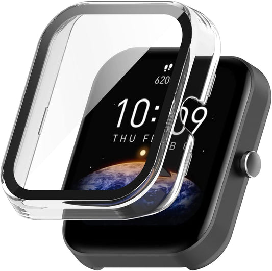 Zaščitni ovitek za Amazfit Bip 3 / 3 Pro + steklo – 360° (2 kosa)