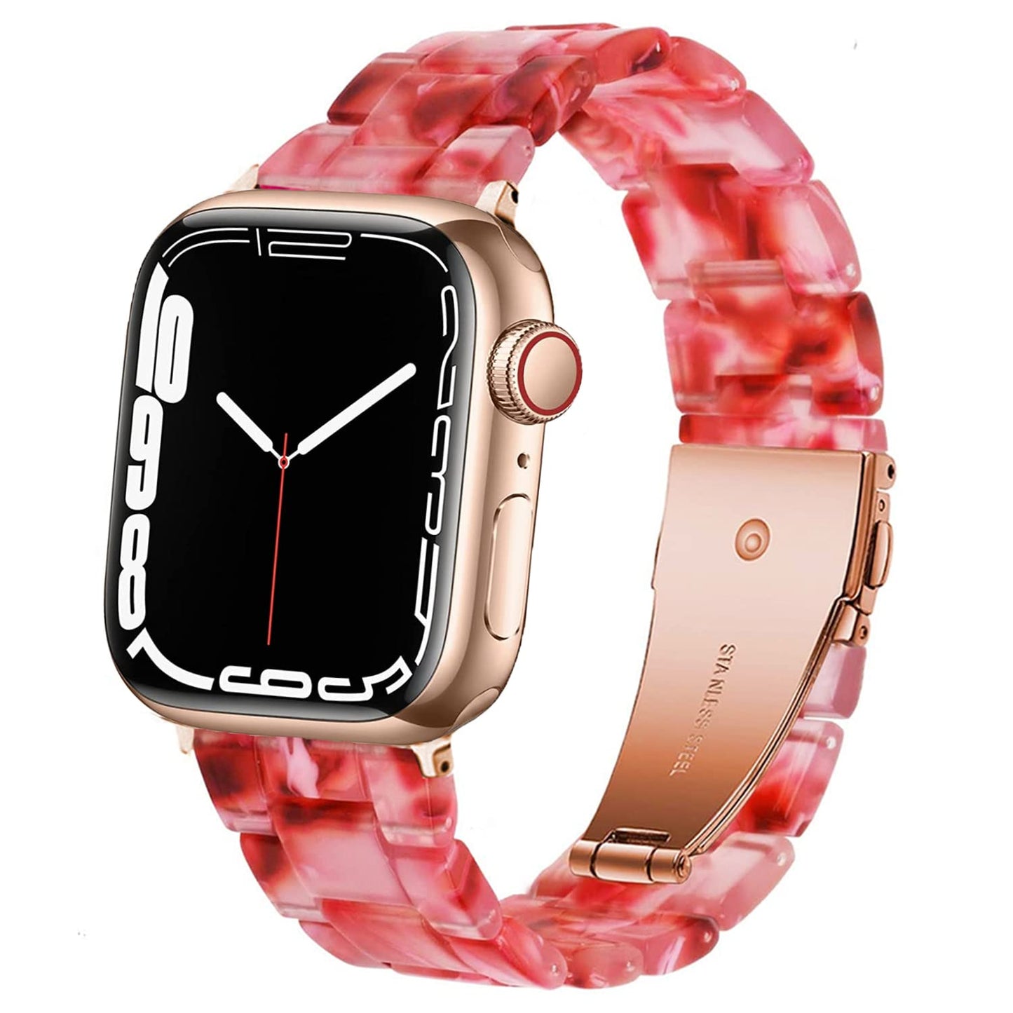 Ženska narukvica od smole za Apple Watch 42/44/45/49 mm – crvena