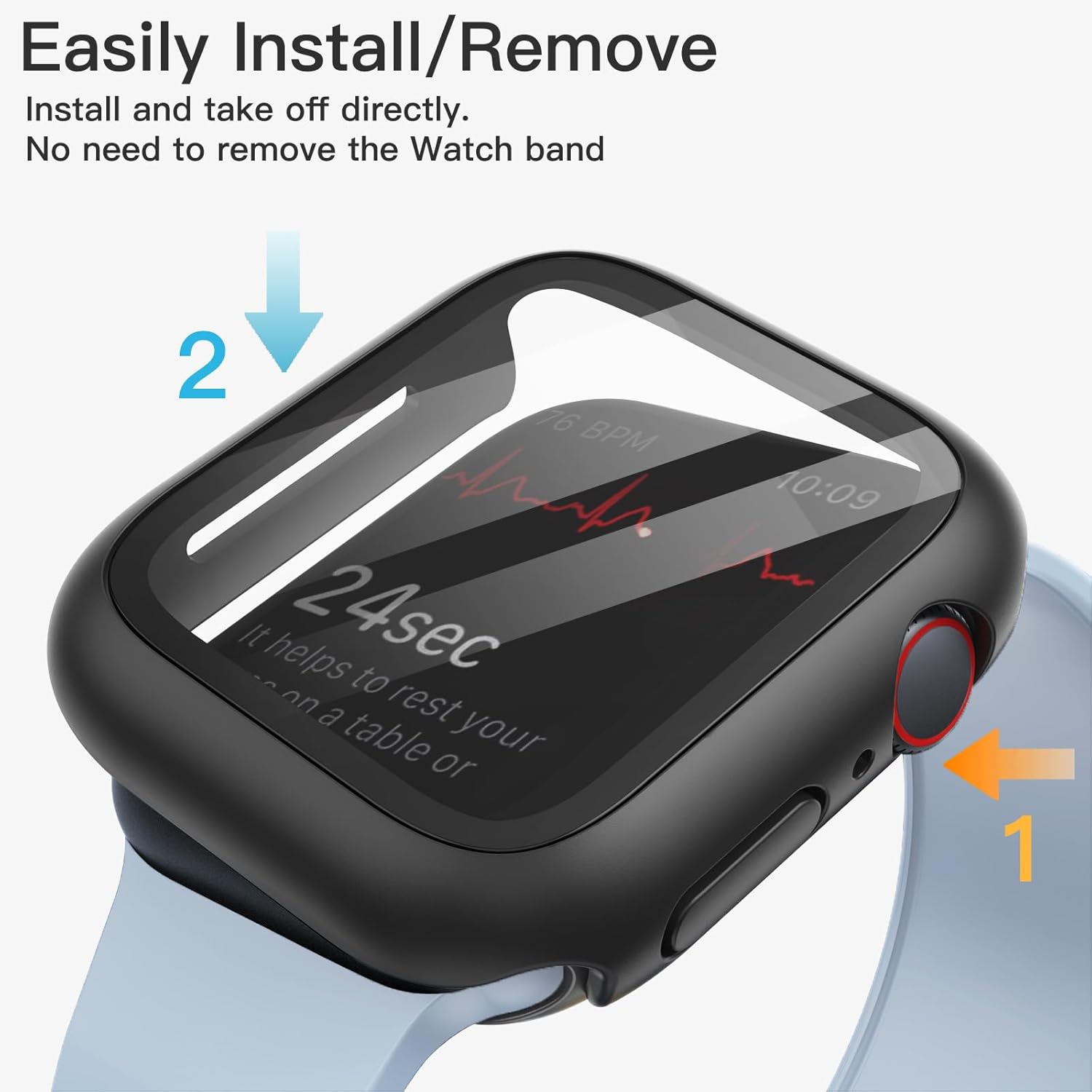 Zaščitni ovitek ''Diruite Suoman'' za Apple Watch Series 9/8/7/6/5/4/Series SE/SE 2, 45 mm