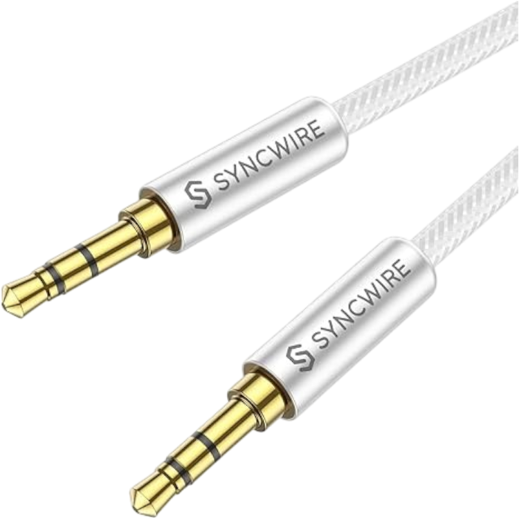 3.5 mm Jack v 3.5 mm Jack kabel, 1 m – Infostyle – Srebrna