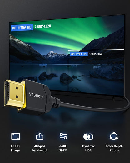 Ultra tanek HDMI kabel 2.1, 8K 1m – Stouchi