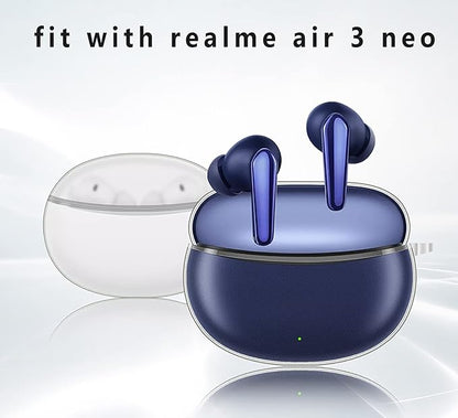 GIOPUEY prozoren ovitek za Realme Buds Air 3 Neo – ultra tanek etui